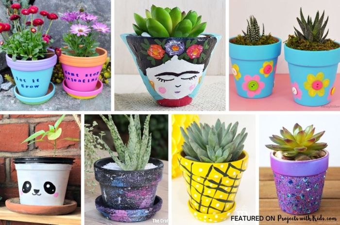 Plant pot painting ideas